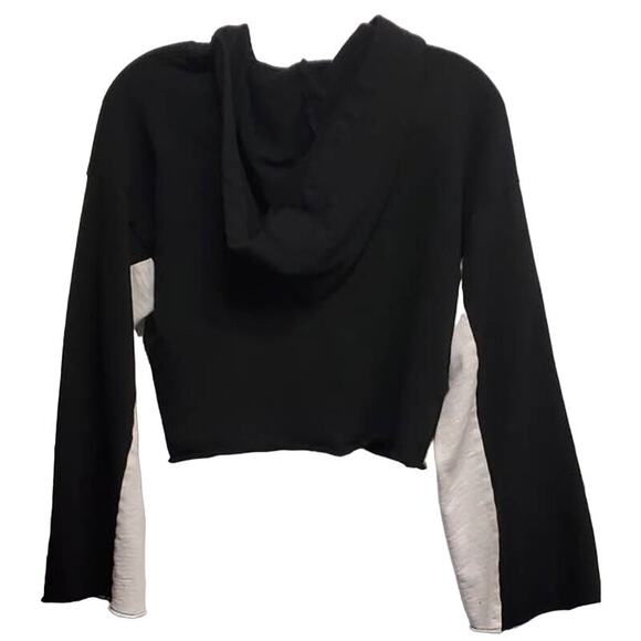 Pink Victoria Secret  Cropped Hoodie Raw Hem Side XS - Picture 5 of 5